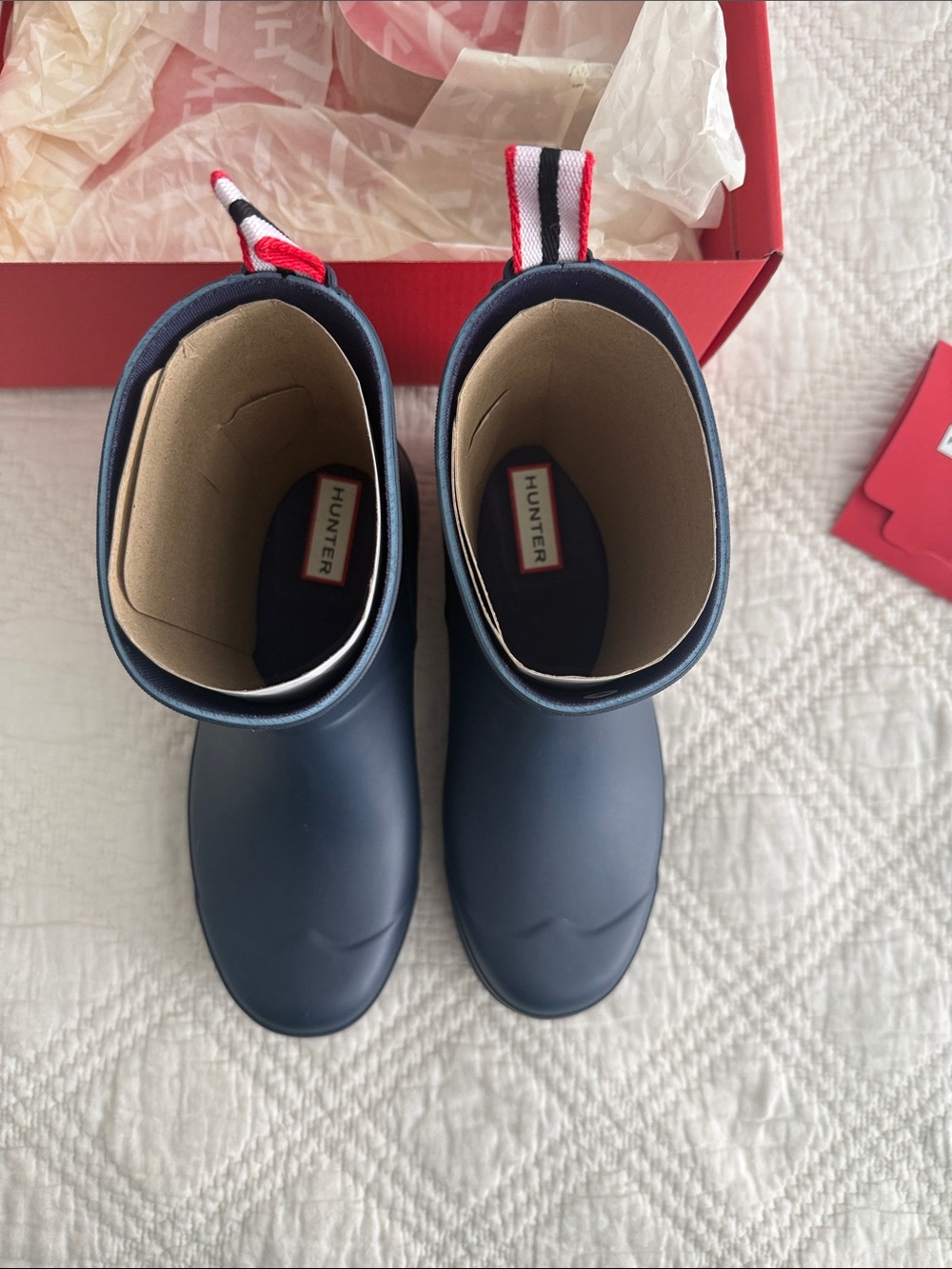 Hunter PLAY Short Rain Boots Valtameri Blue Short Rain Boot 7US 38EU Waterproof - Picture 6 of 12